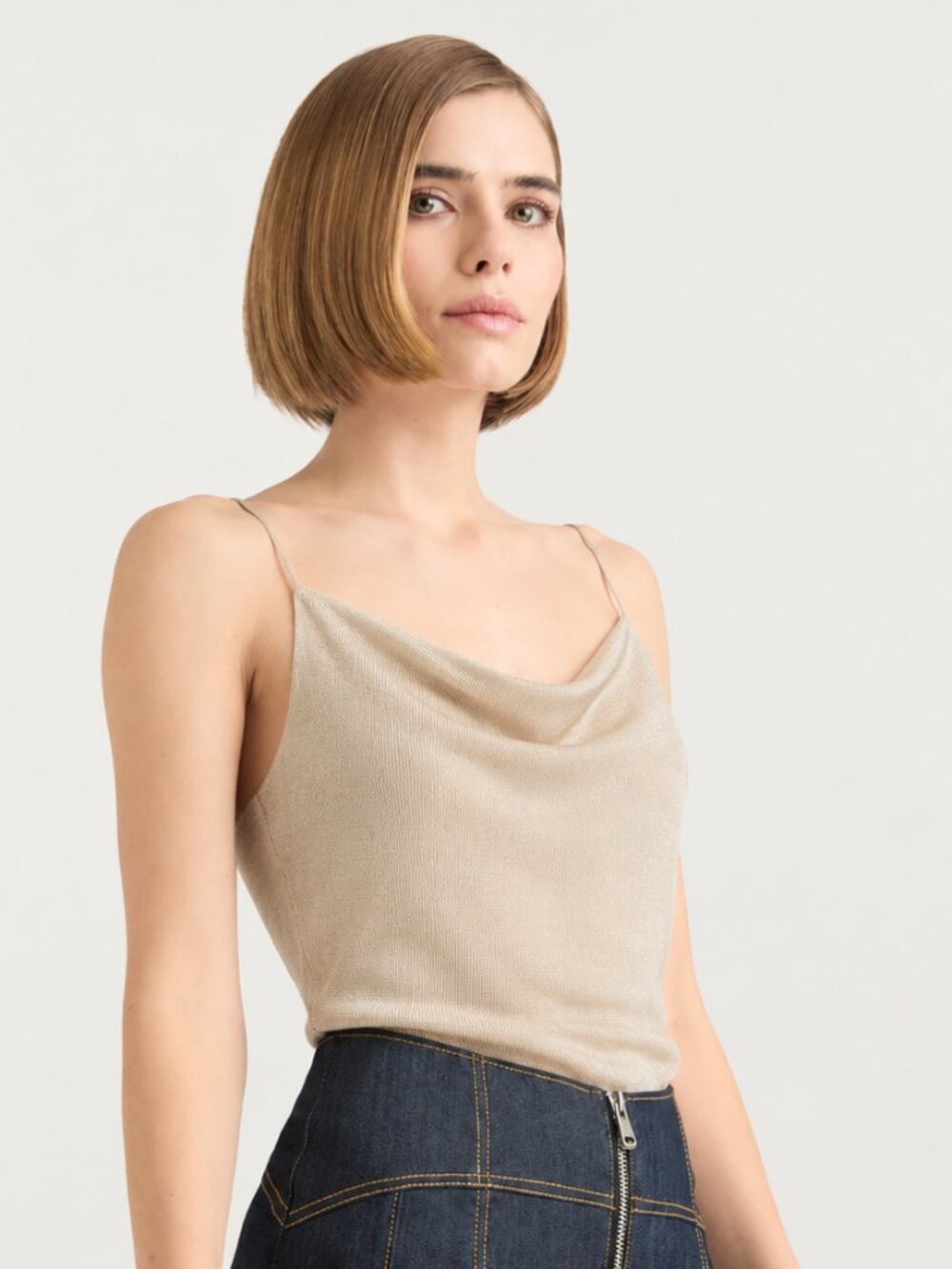 Cinq a Sept Cowl Neck Camisole Size S